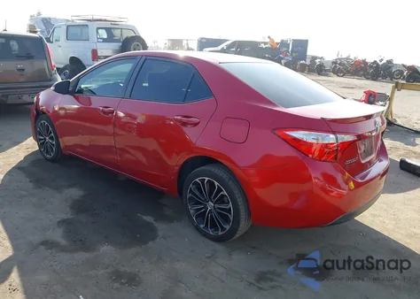 2015 Toyota Corolla S Plus z USA, uszkodzony, nr VIN 5YFBURHE0FP273861